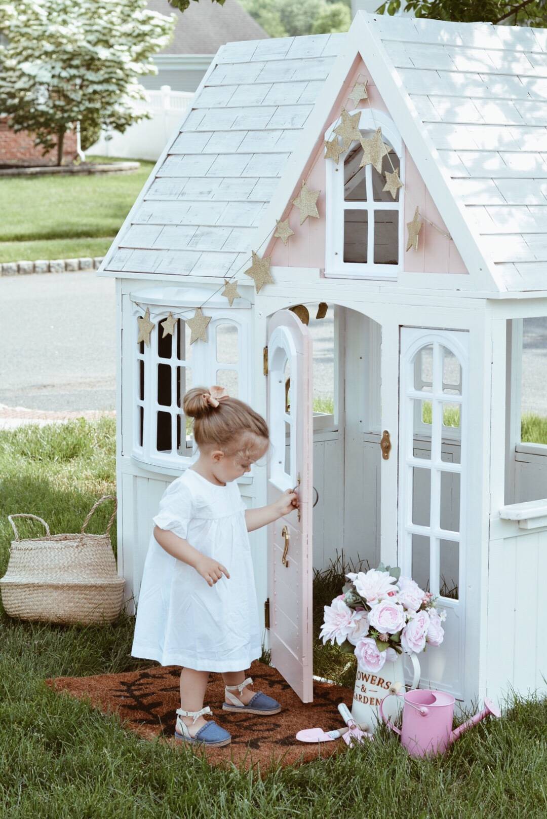 Costco Playhouse Hack How to Transform an Outdoor Cedar Playhouse with