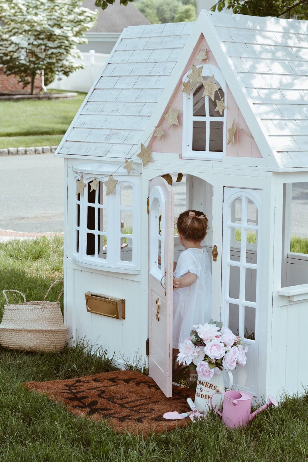 Costco Playhouse Hack How to Transform an Outdoor Cedar 