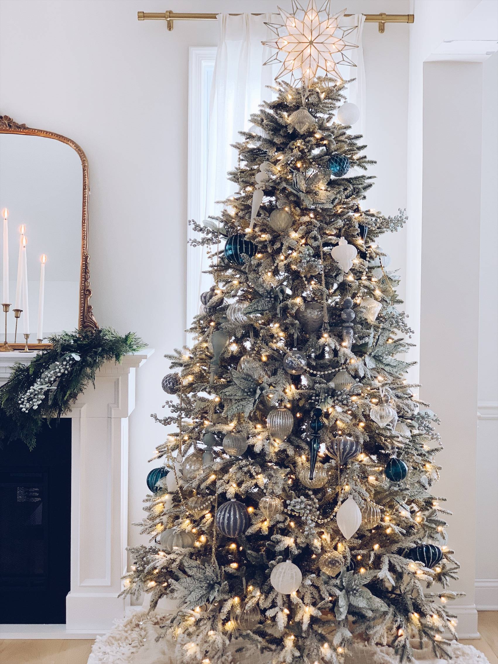 My balsam hill christmas tree a blue and white christmas the pink dream