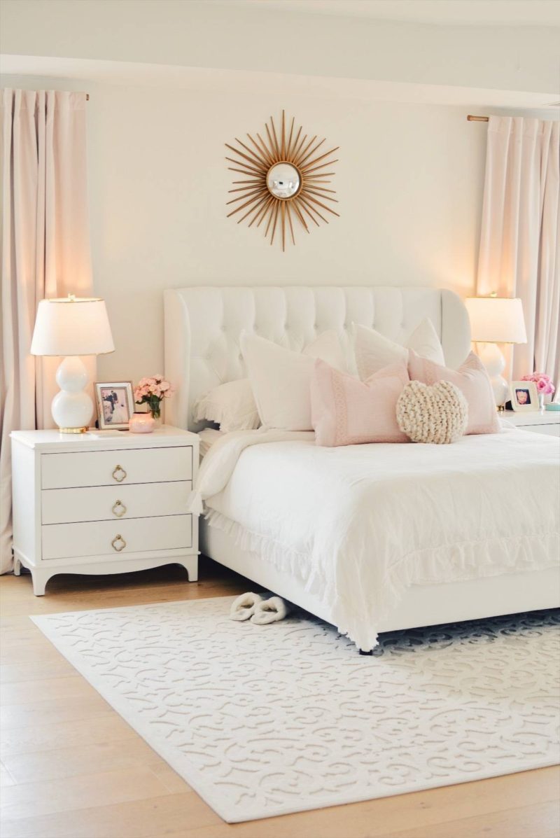Orian Seaborn Rug Review: My New White Master Bedroom Rug - The Pink Dream